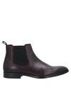 A.testoni Ankle Boots In Deep Purple