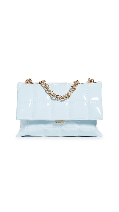 House Of Want Small How We Slay Vegan Leather Shoulder Bag In Ice Blue