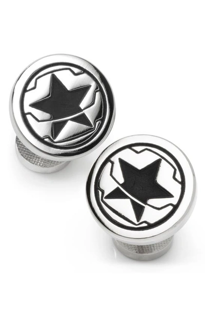 Cufflinks, Inc Marvel Winter Soldier Cufflinks In Silver