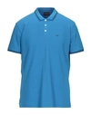 Emporio Armani Polo Shirt In Azure