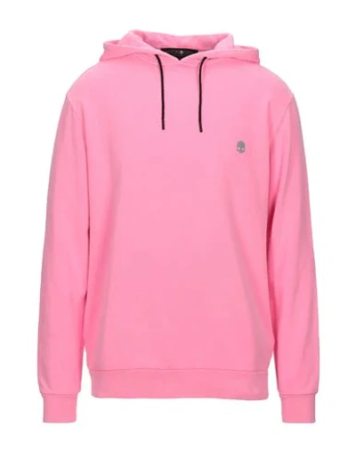 Hydrogen Hooded Sweatshirt In Fuchsia