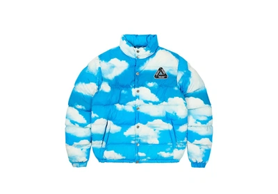 Pre-owned Palace  Moschino Puffa Jacket Blue Cloud