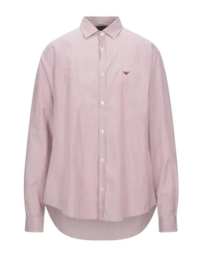 Emporio Armani Checked Shirt In Pink