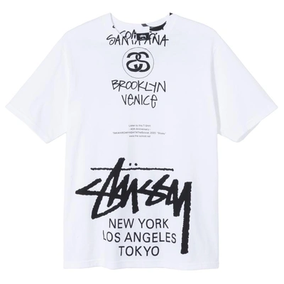 Pre-owned Stussy  X Takahiro Miyashita The Soloist World Tour Collection T-shirt White