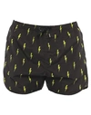 Neil Barrett Swim Trunks In Black