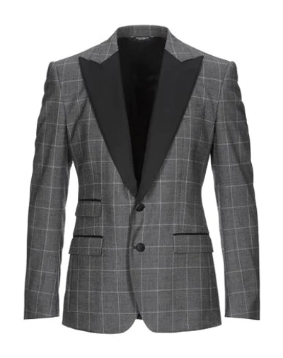 Dolce & Gabbana Suit Jackets In Grey