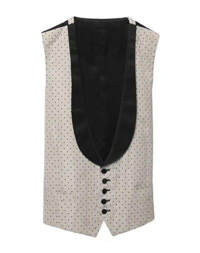 Dolce & Gabbana Suit Vest In Light Grey