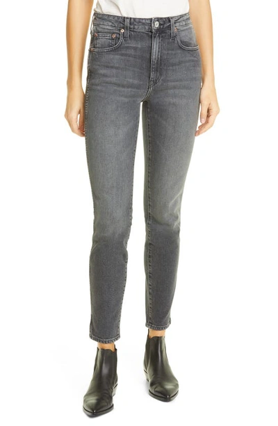 Trave Lawson High Waist Slim Jeans In 062 - Shades Of Grey