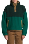 The North Face Cragmont Fleece Pullover Jacket In Scarab Green/evergreen