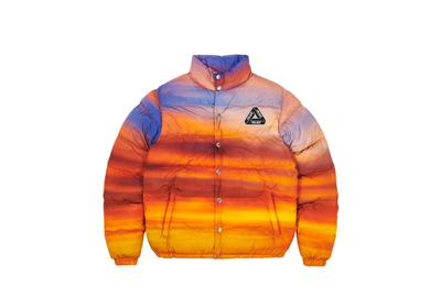 Pre-owned Palace  Moschino Puffa Jacket Orange Cloud