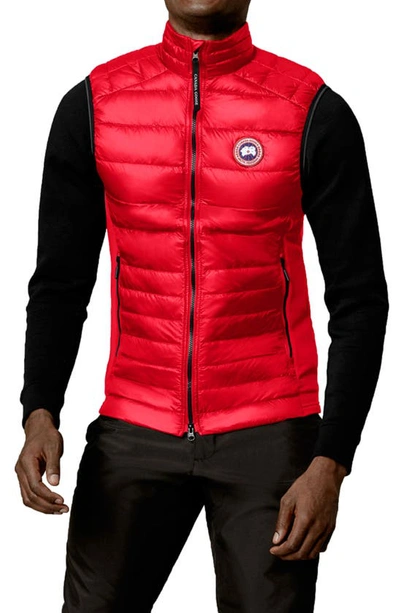 Canada Goose Hybridge Lite 800 Fill Power Down Vest In Red - Rouge