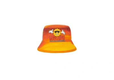 Pre-owned Palace  Moschino Bucket Hat Orange Cloud