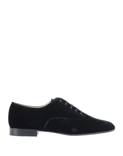 Gianvito Rossi Lace-up Shoes In Black
