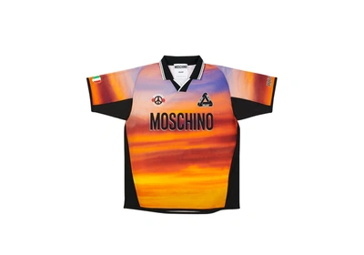 Pre-owned Palace  Moschino Football Shirt Orange Cloud