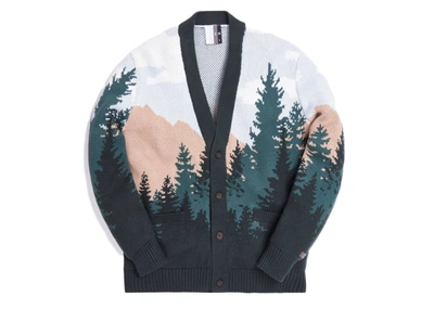 Pre-owned Kith  Spruce Cardigan Green/multi