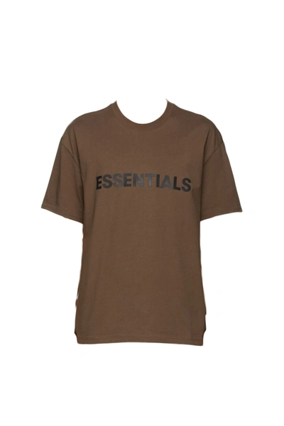 Pre-owned Fear Of God  Essentials X Ssense Boxy T-shirt Applique Logo Rain Drum