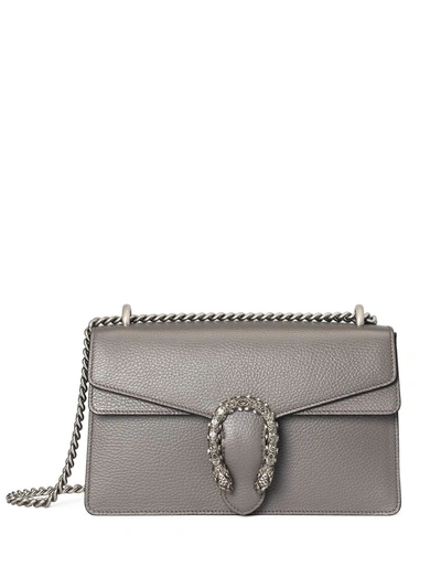 Gucci Dionysus Leather Shoulder Bag In Grey