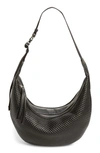 Rag & Bone Riser Leather Hobo In Black Bubble