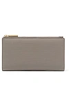 Dagne Dover Signature Slim Coated Canvas Wallet In Bleecker Blush