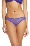 On Gossamer Mesh Bikini In Spectrum Blue Mlt