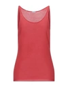 Malo Tank Tops In Coral
