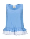 Semicouture Tops In Blue
