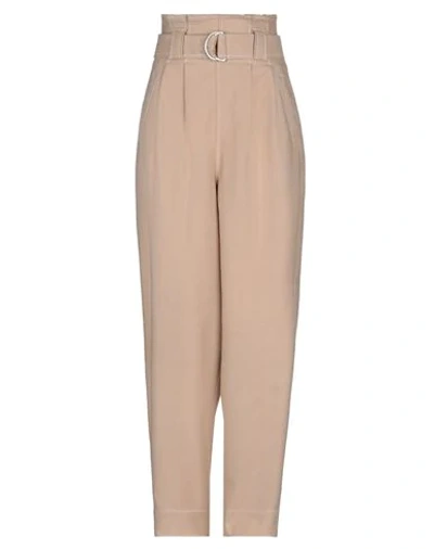 Ganni Pants In Camel