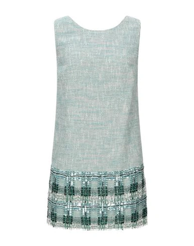 Elisabetta Franchi Short Dresses In Green