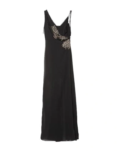 Patrizia Pepe Long Dresses In Black