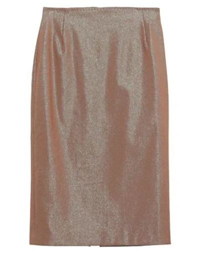 Max Mara Midi Skirts In Brown