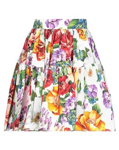 Dolce & Gabbana Midi Skirts In White