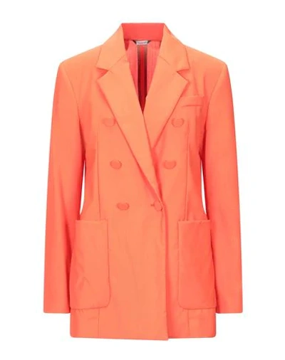 Manuel Ritz Suit Jackets In Orange