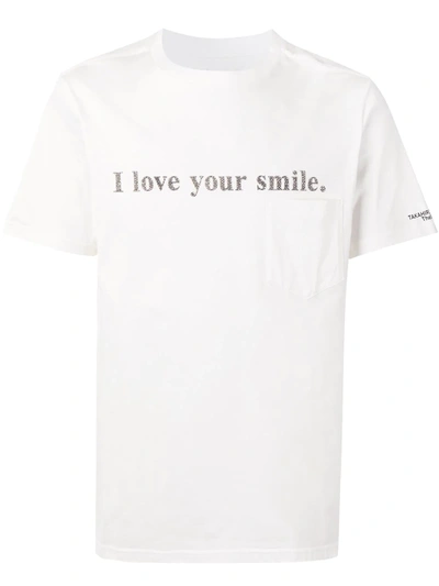 Takahiromiyashita The Soloist Slogan-print T-shirt In White