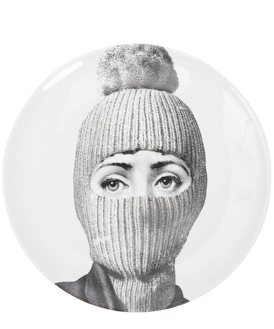 Fornasetti Wall Plate No.160 In Black