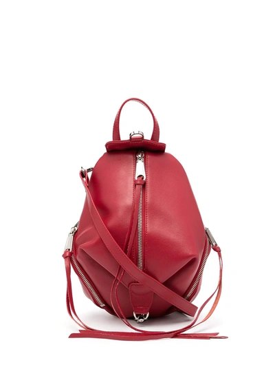 Rebecca Minkoff Mini Julian Leather Backpack In Rot