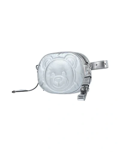 Moschino Backpacks & Fanny Packs In Silver