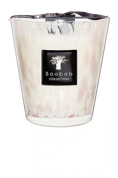 Baobab Collection Pearls Candle In White