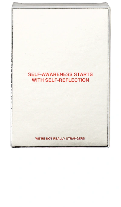 We're Not Really Strangers Self-reflection Edition In White