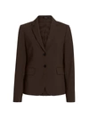 Theory Women's Carissa Wool Blazer In Walnut