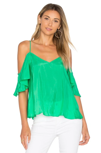 Blaque Label Ruffle Top In Kelly Green