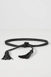 Ada Soga Braided Wrap Belt In Grey