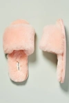 Casa Clara Frankie Shearling Slippers In Pink