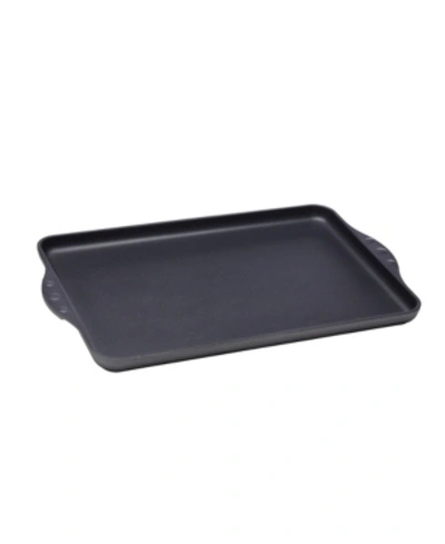 Swiss Diamond Hd Double Burner Griddle In Black