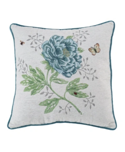 Lenox Butterfly Meadow Tapestry Pillow, 18" X 18" In Multi