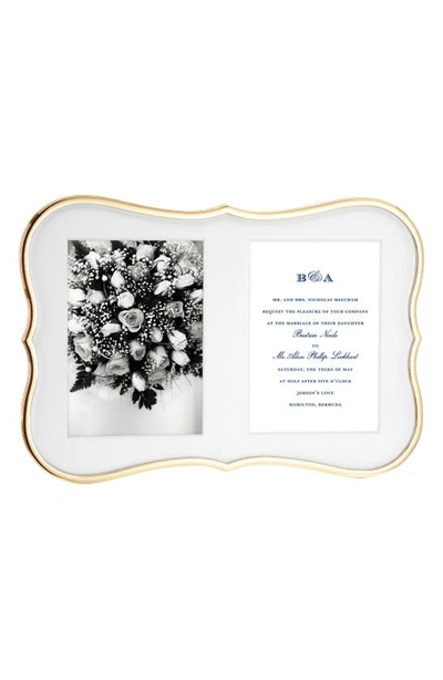 Kate Spade New York Crown Point Collection Gold-plated Double Invitation Frame