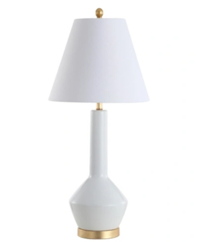 Jonathan Y Copenhagen Ceramic Or Metal Led Table Lamp In White