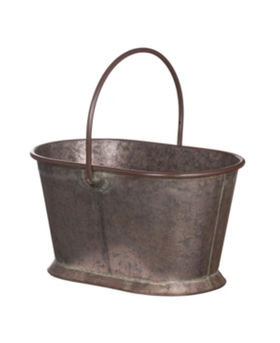 Ab Home Suvi Iron Basket In Brass