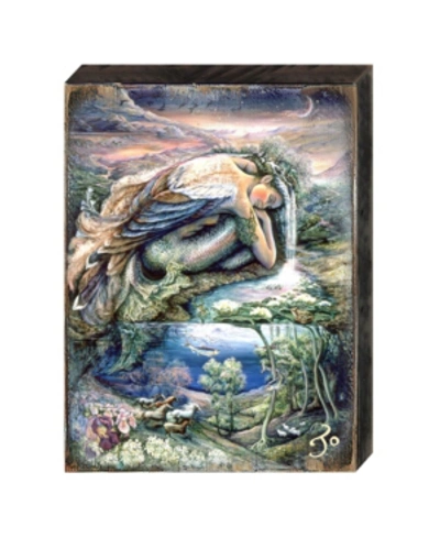 Designocracy Mer Angel Wall And Table Top Wooden Decor By Josephine Wall In Multi