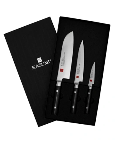 Kasumi 3-pc. Santoku Cutlery Set In Stainless Steel