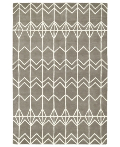 Kaleen Origami Org05-75 Gray 2' X 3' Area Rug In Grey